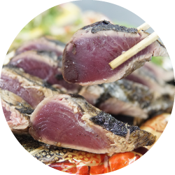 ガス火焼きと藁焼きを掛け合わせたこだわり手法